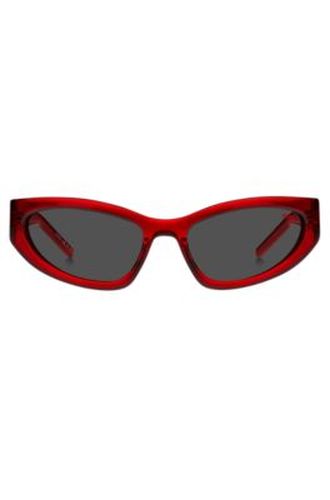 Monture optique en acétate avec monogramme 3D - HUGO - Modalova