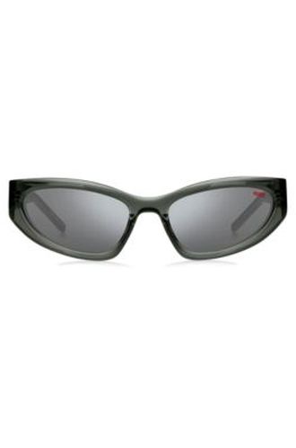Lunettes de soleil en acétate avec monogramme 3D - HUGO - Modalova