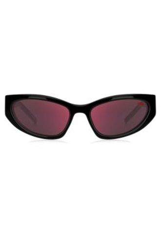 Lunettes de soleil en acétate avec monogramme 3D - HUGO - Modalova