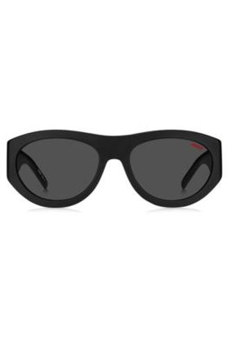 Lunettes de soleil en acétate avec monogramme 3D - HUGO - Modalova