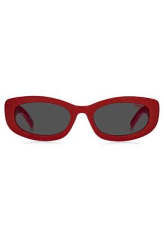 Lunettes de soleil avec branches logotées - HUGO - Modalova