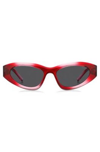 Lunettes de soleil avec branches à logo revisité - HUGO - Modalova