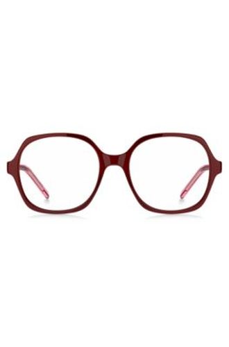 Monture optique en acétate avec branches superposées - HUGO - Modalova