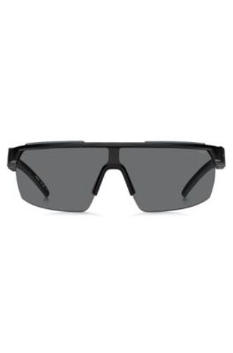Lunettes de soleil style masque avec branches à logo en 3D - HUGO - Modalova