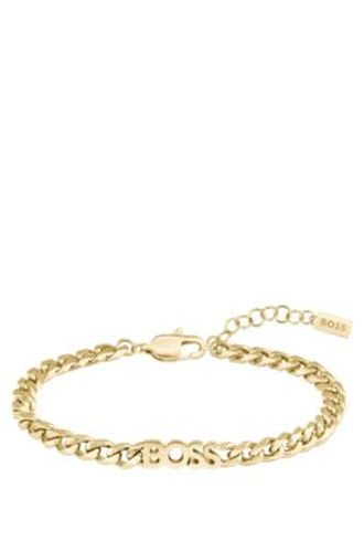 Bracelet chaîne doré avec logo - Boss - Modalova