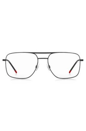 Monture optique en métal à double pont - HUGO - Modalova