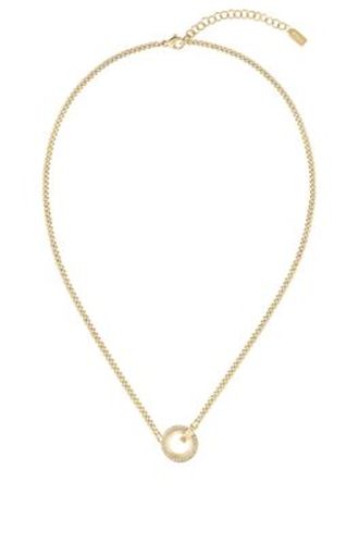 Collier doré avec pendentif en strass - Boss - Modalova