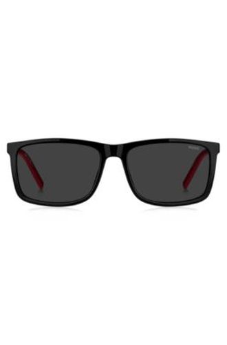 Lunettes de soleil avec branches bicolores - HUGO - Modalova