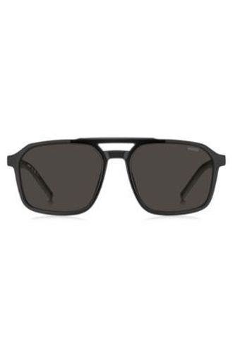 Lunettes de soleil à double pont en et gris - HUGO - Modalova