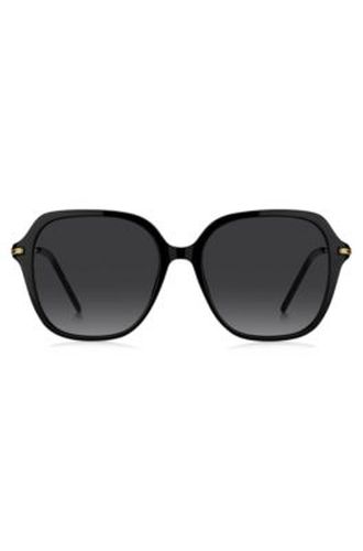 Lunettes de soleil en acétate avec branches en métal - Boss - Modalova