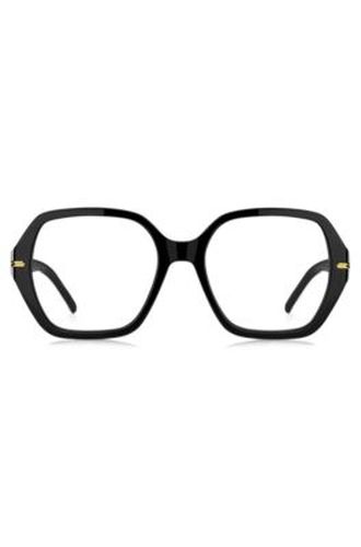 Monture optique en acétate avec finitions blanches - Boss - Modalova