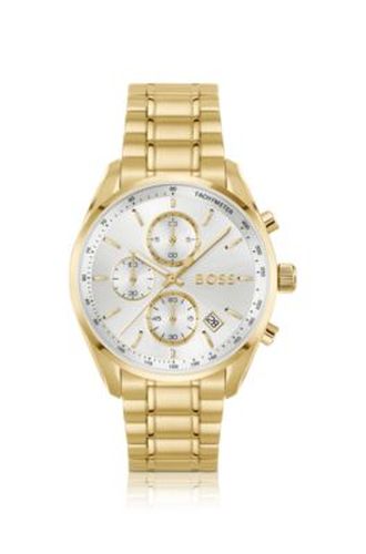 GRAND PRIX 40 Montre dorée à cadran blanc argenté - Boss - Modalova