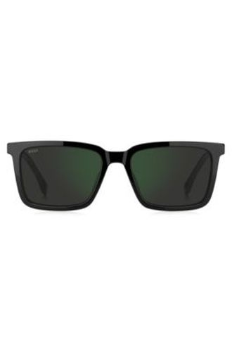 Lunettes de soleil avec plaque logo gravée - Boss - Modalova