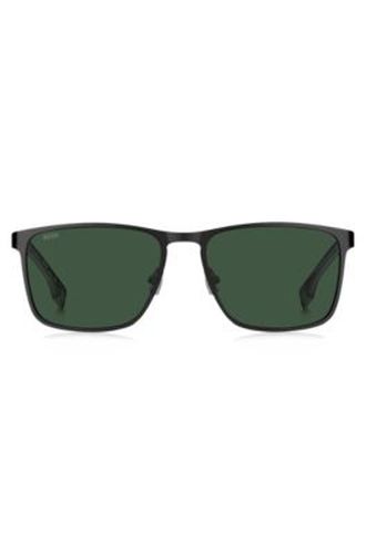 Lunettes de soleil avec branches en gomme - Boss - Modalova
