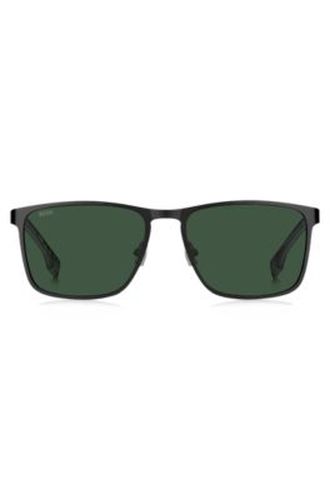 Lunettes de soleil avec branches en gomme - Boss - Modalova