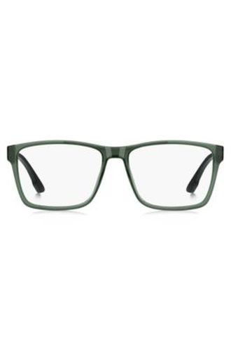 Monture optique transparente avec plaque à logo - Boss - Modalova