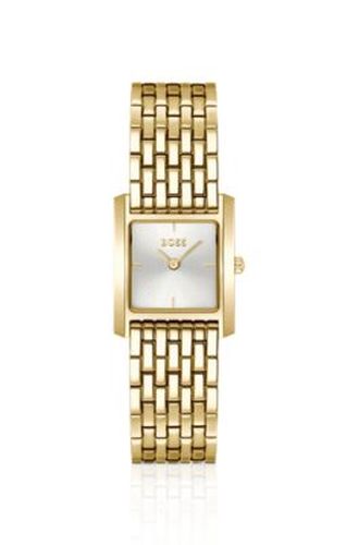 Montre dorée avec boîtier carré - Boss - Modalova