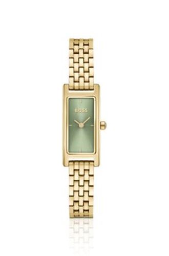 Montre avec cadran vert et bracelet à maillons - Boss - Modalova