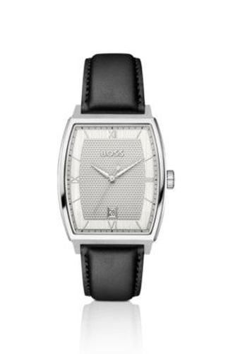 Principle Ark montre à cadran texturé blanc argenté - Boss - Modalova