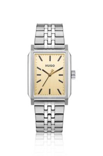 Steeze montre rectangulaire à cadran doré - HUGO - Modalova