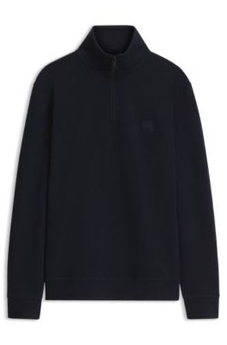 Sweat en molleton de coton avec col camionneur - Boss - Modalova