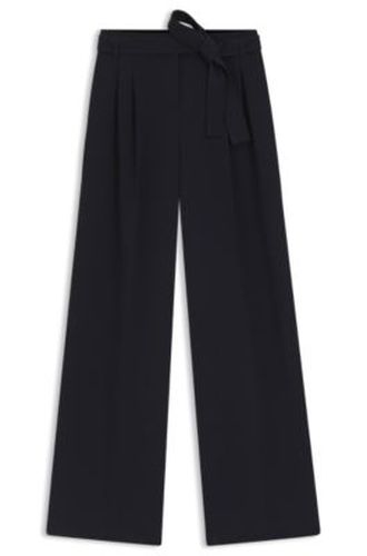 Pantalon coupe décontractée en crêpe japonais - Boss - Modalova