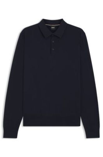 Pull en coton à col polo - Boss - Modalova