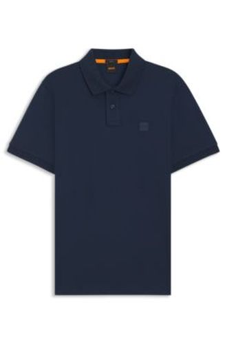 Polo Slim en coton stretch à patch logo - Boss - Modalova