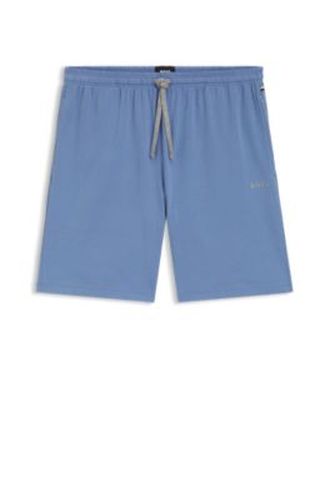 Short en coton stretch à logo brodé - Boss - Modalova