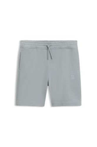 Short en molleton de coton avec écusson logoté - Boss - Modalova