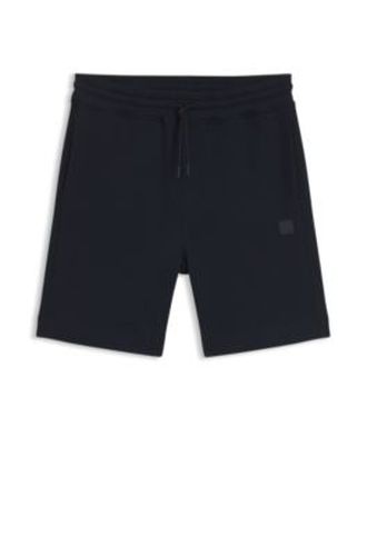 Short en molleton de coton avec écusson logoté - Boss - Modalova