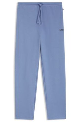 Bas de pyjama en coton mélangé à logo brodé - Boss - Modalova