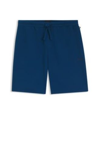 Short de pyjama en coton mélangé avec logo brodé - Boss - Modalova