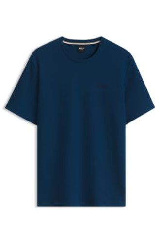 T-shirt de pyjama en coton mélangé à logo brodé - Boss - Modalova