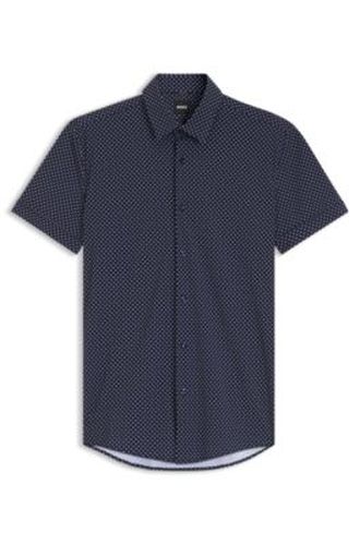 Chemise slim en jersey stretch imprimé performant - Boss - Modalova