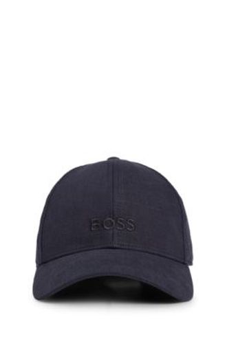 Casquette en lin à logo brodé - Boss - Modalova
