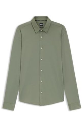 Chemise Slim en tissu stretch performant structuré - Boss - Modalova