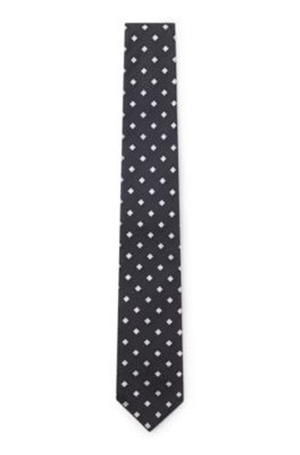 Cravate en soie mélangée à motif jacquard - Boss - Modalova
