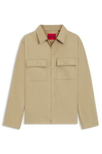 Chemise Oversize en twill de coton - HUGO - Modalova
