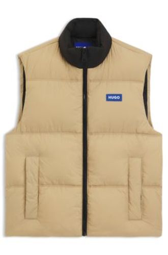 Veste sans manches Relaxed matelassée avec étiquette logotée - HUGO - Modalova