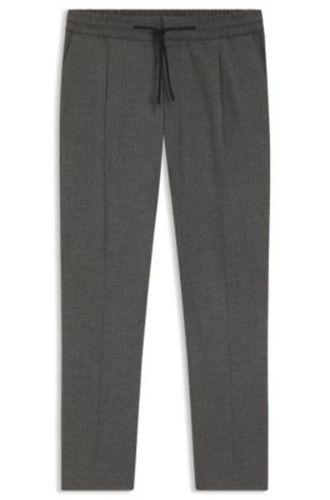 Pantalon Slim en flanelle stretch chinée - HUGO - Modalova