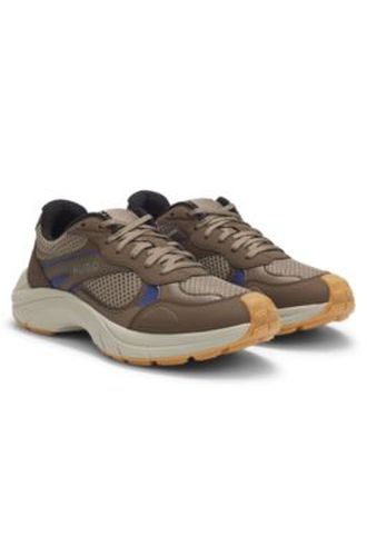 Baskets en similicuir et mesh - HUGO - Modalova