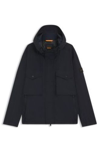 Veste matelassée déperlante avec capuche à visière - Boss - Modalova