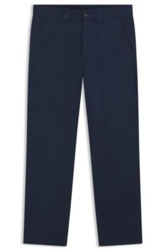 Pantalon Straight en twill de coton mélangé - Boss - Modalova