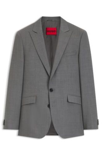 Veste de costume Extra Slim en laine vierge façonnée - HUGO - Modalova