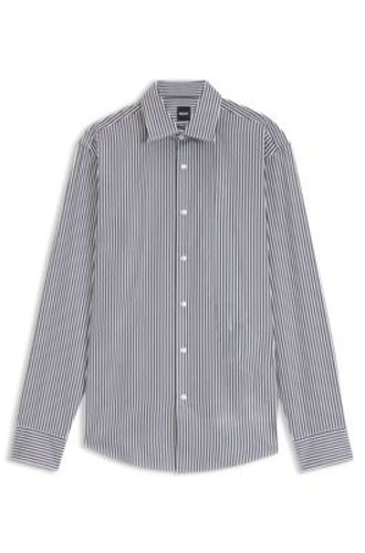 Chemise Regular en coton à rayures, facile à repasser - Boss - Modalova