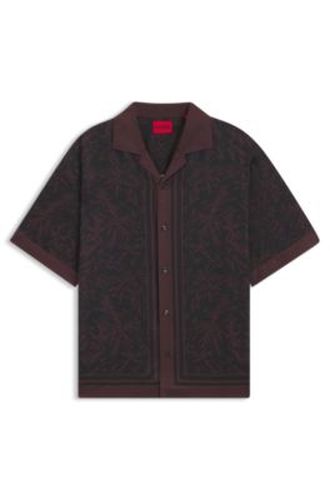 Chemise Oversize à imprimé numérique - HUGO - Modalova