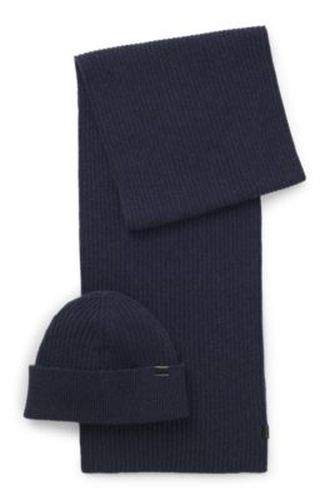 Coffret cadeau composé d'un chapeau et d'une écharpe - Boss - Modalova