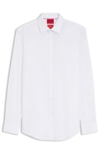 Chemise Slim en popeline de coton mélangé - HUGO - Modalova
