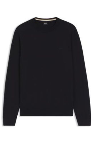 Pull en coton à logo brodé - Boss - Modalova